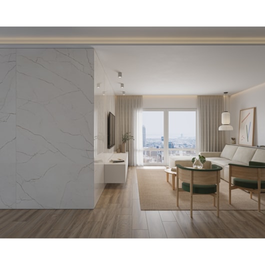 Porcelanato Retificado Lincoln Micro Crystal Roca 120X250Cm - Imagem principal - bffd15b2-4f3b-4ac9-a141-65d6e2a6e072