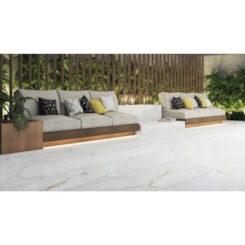 Porcelanato Retificado Marmo Doro Polido A Villagres 61x106,5 cm