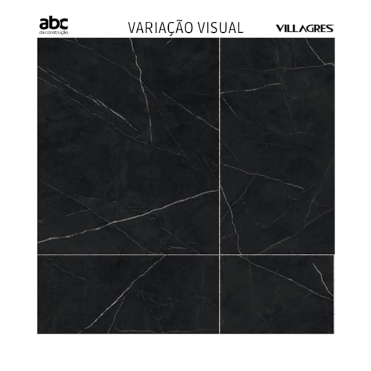 Porcelanato Retificado Royal Black Polido A Villagres 80,5x140 cm - Imagem principal - 99e4e98b-66b8-4d57-bd6c-6f59c876f458