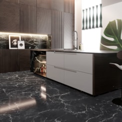 Porcelanato Roca Venato Black Acetinado 60x120cm Preto Retificado
