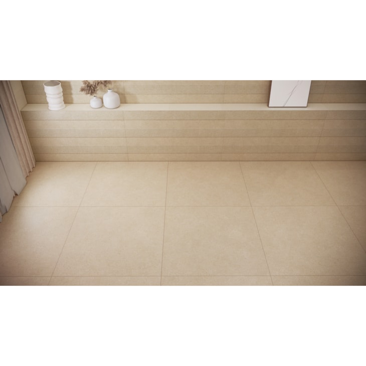 Porcelanato Villagres Emanatura Calcário Externo 108x108cm Retificado
