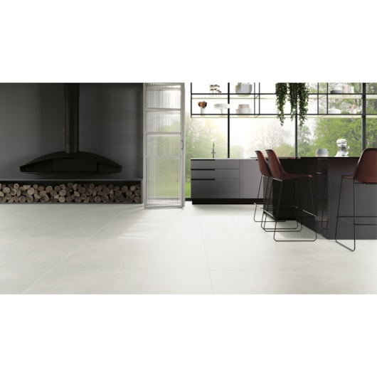 Porcelanato Villagres House Off White Polido 123x123cm Retificado - Imagem principal - 3e163f90-e9b6-4e16-a641-1f9ad188a751