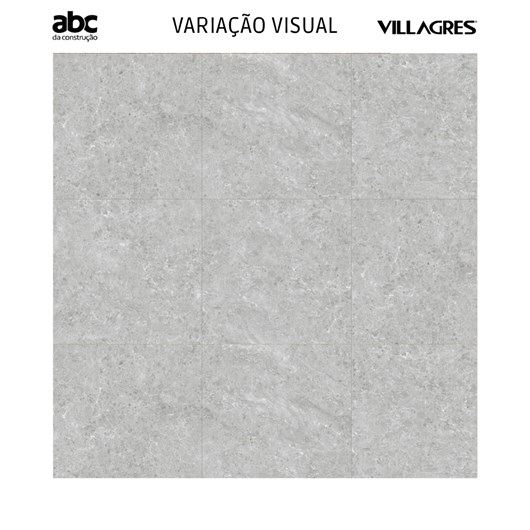 Porcelanato Villagres Lombardia Silver Natural 108x108cm Retificado  - Imagem principal - 9763de8b-021d-4e54-a3ad-54f1e7a9bb97
