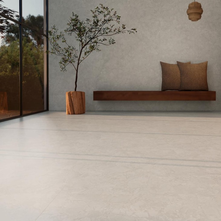 Porcelanato Villagres Minerale Zen Aurora Natural Sap 123x123cm Retificado