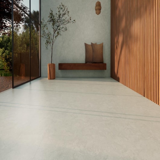 Porcelanato Villagres Minerale Zen Orvalho Natural Sap 123x123cm Retificado - Imagem principal - f1483658-51fc-4c7e-b3de-e642ec33a229