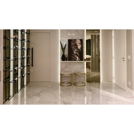 Porcelanato Villagres Palazzo Ducale Polido 108x108cm Retificado - Imagem principal - 77f16260-779d-4fca-acc0-4bc8ed9a01f9