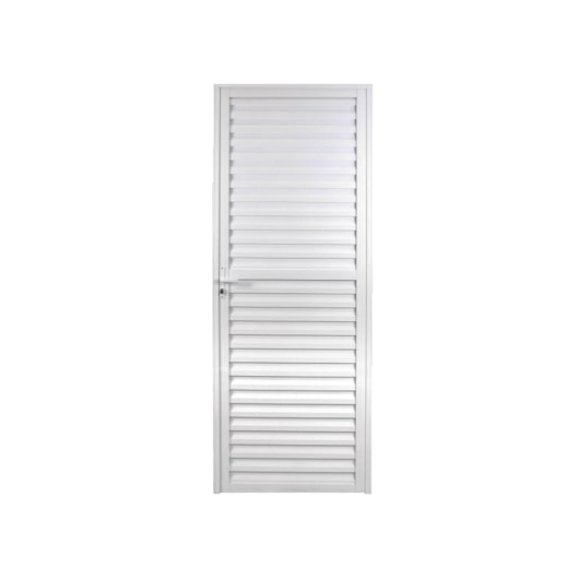 Porta De Alumínio Laminada Linha Sólida Esquerda Branco MGM 210x80cm - Imagem principal - f143b4d9-2e9f-445e-8152-7c6306fcb94f