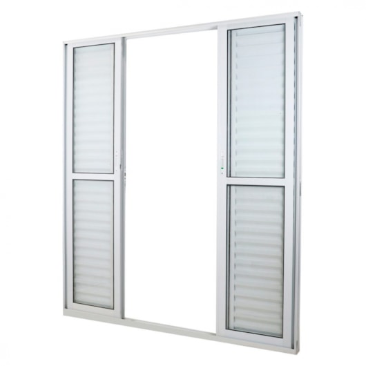 Porta De Correr 6 Folhas Vidro Liso Branco Mgm 210x180cm - Imagem principal - b383fcd5-0ae5-47df-9595-87ce85c3185a