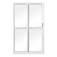 Porta De Correr Em Alumínio Branco 2 Folhas 1 Fixa Com Vidro Liso MGM 210x160cm - 1663427d-adc2-4d2b-bd00-81c80192bb6d