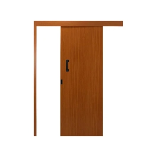 Porta De Correr Melamínica Esquerda Madeira Lisa Mogno MGM 215x90cm - Imagem principal - e344bfe8-bade-482d-af72-6f3f8fd97919