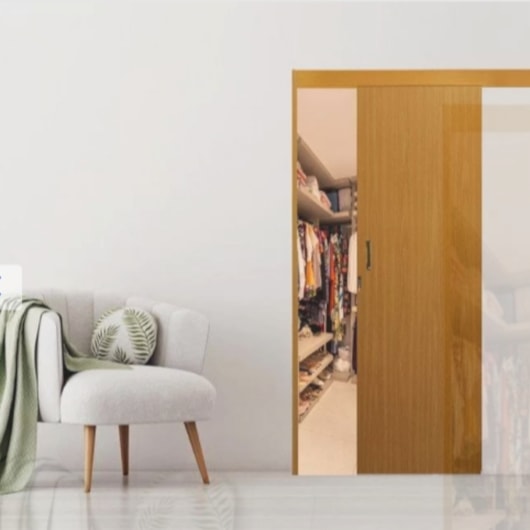 Porta de Correr Melamínica Madeira Lisa Mogno Com Abertura Pela Direita MGM 215x80x6cm - Imagem principal - d7846862-b84d-4fe5-bc28-09710b68bc53