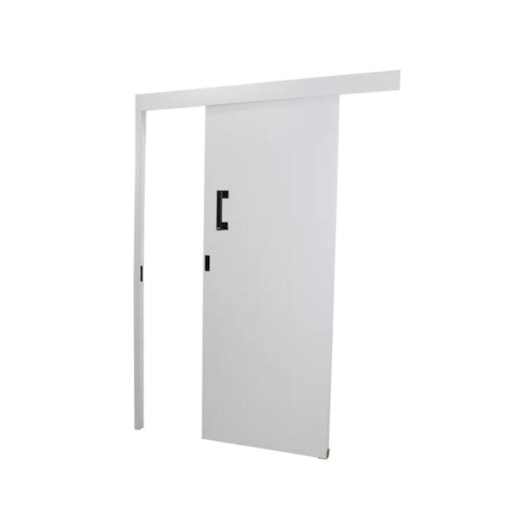 Porta De Correr Melamínica Sobrepor Abertura Pela Direita Branco MGM 215x70x6cm - Imagem principal - e415764f-6d2c-4af3-9695-c3c87e84022e