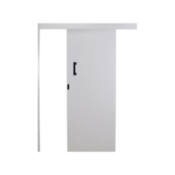 Porta De Correr Melamínica Sobrepor Abertura Pela Direita Branco MGM 215x70x6cm