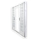 Porta De Correr Minas Sul 4 Folhas Divisor Quadriculado Vidro Liso Aço Branco MGM 215x200cm - 2c16b8a1-bf10-4f88-a678-9694ce0798e0