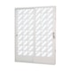 Porta De Correr Minas Sul Abertura Pela Esquerda 2 Folhas Divisor Quadriculado Vidro Liso Aço Branco MGM 215x16012cm - e5291116-a699-4b05-b608-1f948658f490
