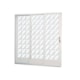 Porta De Correr Minas Sul Abertura Pela Esquerda 3 Folhas Divisor Quadriculado Vidro Liso Branco 215x200x14,5cm - 88e6cc69-35be-4d76-b5ca-f84507f79398