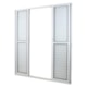 Porta De Correr Veneziana 6 Folhas Sólida Com Vidro Liso Branca MGM 210x160cm - 0333a780-bd10-4395-accd-0fadad560f57