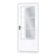 Porta De Giro Almofada Postigo Com Grade Quadriculada Vidro Liso Branco MGM 215x85x12cm - 88ab8b6d-432e-40f3-984d-678118e87514