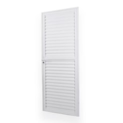 Porta De Giro De Alumínio Laminada Soft Branco MGM 210x70cm