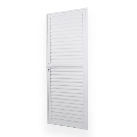 Porta De Giro De Alumínio Laminada Soft Branco MGM 210x70cm - Imagem principal - 7f4cca2a-44a0-42e5-8169-befde8e160c8