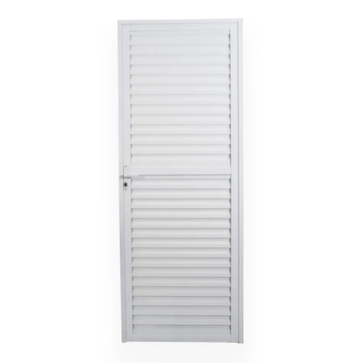 Porta De Giro De Alumínio Laminada Soft Branco MGM 210x70cm - Imagem principal - 7fe526dc-197c-49eb-8490-e89702377e28