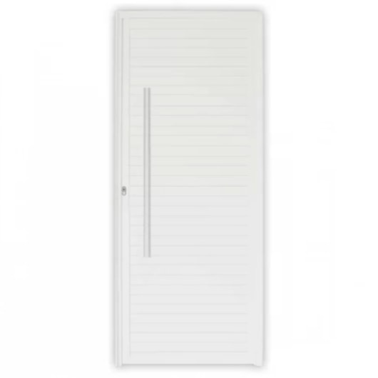 Porta De Giro De Alumínio Pivotante Linha Project Abertura Pela Esquerda Branco MGM 220x110cm - Imagem principal - 4fbedfe4-061c-43ac-84fe-953a69365af4