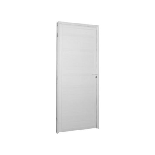 Porta De Giro Em Alumínio Abertura Pela Direita Lambri Branco Mgm 210x80cm - Imagem principal - e408e46e-b5aa-4d6c-b5db-79362f548455