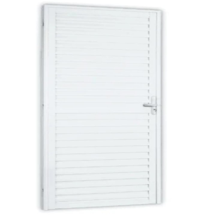 Porta De Giro Laminada Com Abertura Para Direita Branco MGM 215x85cm