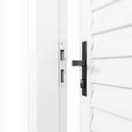 Porta De Giro Laminada Em Aço Branco Abertura Pela Direita MGM 215x85cm - Imagem principal - a94b5a5f-6b83-42b0-a5fa-450f609d72c4