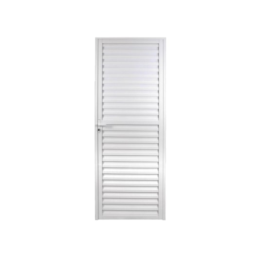 Porta De Giro Laminada Linha Sólida Alumínio Direita Branco MGM 210x90cm - Imagem principal - b1f4a189-4b96-43f1-963a-53ba21912698