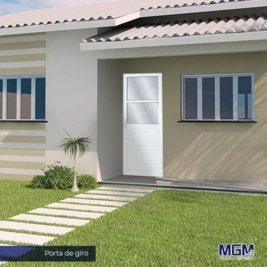 Porta De Giro Mista 2 Vidros Mini Boreal Direita Linha Sólida Branco MGM 210x90cm - Imagem principal - 5284a5f1-b38e-45b8-b403-86f5bfa87afc