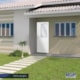 Porta De Giro Mista Postigo Abertura Pela Direita Vidro Liso Alumínio Branco MGM 210x80cm - 98868e3c-3b22-4dd6-ad8f-0f0871b17022