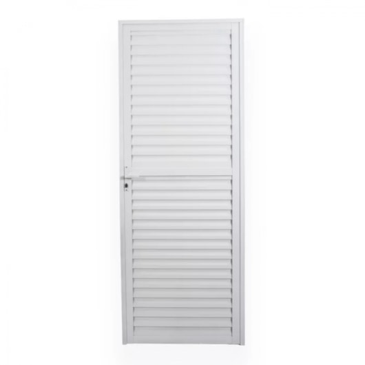 Porta De Giro Para Esquerda Soft Aluminio Branco MGM 210x80cm - Imagem principal - 179e05f5-14c8-47d6-b9ba-71aa006bfb60