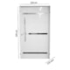 Porta De Giro Pivotante Alumínio Lambri Friso Abertura Pela Direita Branco Mgm 220x110cm - ecf70f6e-47f5-4f95-acd0-de65b38079fb