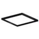 Porta Grelha Elleve Quadrada Black Matte Linear Acessórios 15x15cm - 57a0eb0e-6842-4df5-98db-059f706206a3