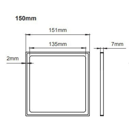 Porta Grelha Elleve Quadrada Black Matte Linear Acessórios 15x15cm - Imagem principal - 395ea5be-d8c9-4db3-b072-6cd90e49a2c2