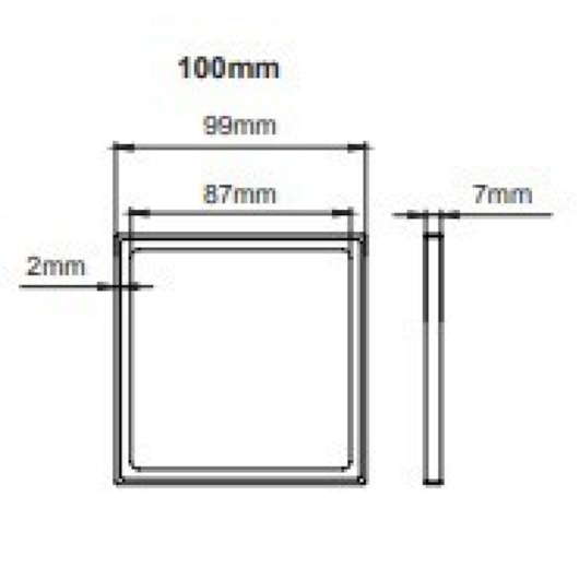 Porta Grelha Elleve Quadrada Gold Linear Acessórios 10x10cm - Imagem principal - 1f2bf9b8-ddd0-4dac-be72-c82007e9b8db