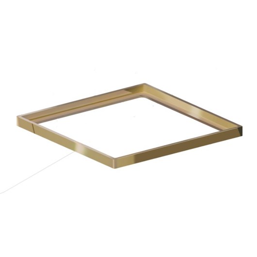 Porta Grelha Elleve Quadrada Gold Linear Acessórios 10x10cm  - Imagem principal - 615164a5-f46b-4874-a537-2c526d3a1d96