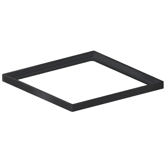Porta Grelha Elleve Quadrada Grafite Linear Acessórios 15x15cm - Imagem principal - 8452c5b5-9f16-46e1-9f96-795786ef77ab
