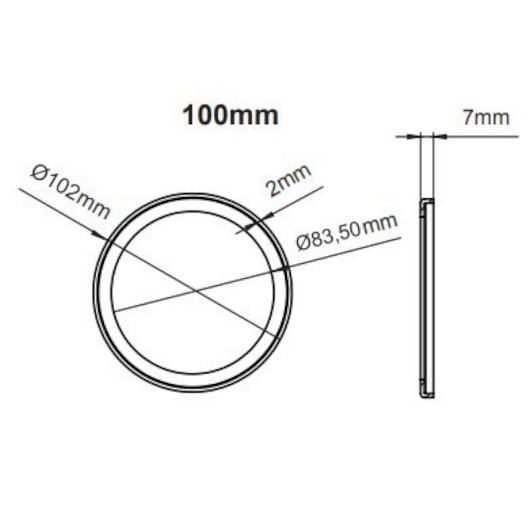 Porta Grelha Elleve Redonda Gold Ø 10 cm Linear Acessórios - Imagem principal - 781ad8c0-1540-4091-aa99-36d54e76e38b
