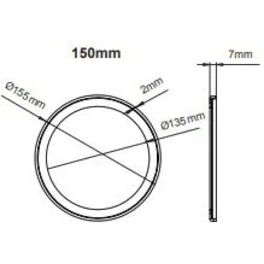 Porta Grelha Elleve Redonda Rosé Gold Ø 15 cm Linear Acessórios - Imagem principal - 2b2ecc5c-0bdf-44f0-af00-c1b390682bc2