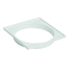 Porta Grelha Quadrada N20 Branco Amanco 15cm