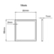 Porta Grelha Quadrado Elleve Black Matte Linear 10X10Cm - f37360d6-4cce-445f-ba97-d20f34ab2e9e