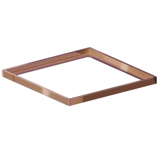 Porta Grelha Quadrado Elleve Red Gold Linear 10x10cm - Imagem principal - 3dc14bb5-275e-4a6a-ac58-f7f32f622e2c