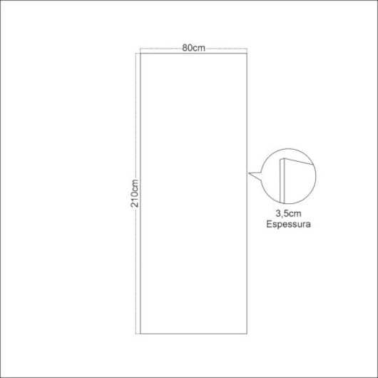 Porta Melamínica Madeira Lisa Mogno Mgm 210x60x3c,5 - Imagem principal - c6973d12-6f56-44e8-adfb-19c8a2ec9155