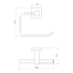 Porta Papel 2010 C 34 Preto Matte Meber - 0bb447fa-e54f-4166-8a97-f51a48bc77d9