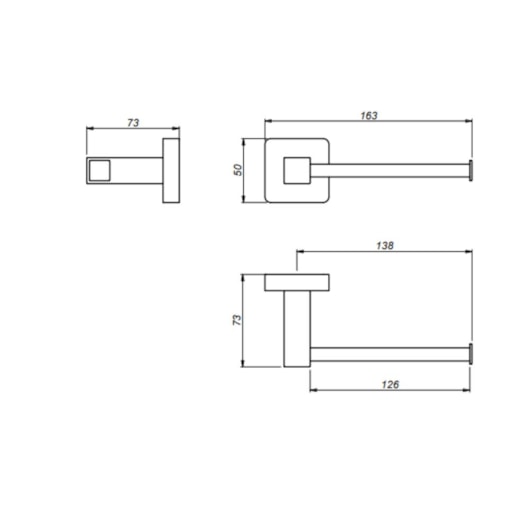 Porta Papel 2010 C65 Cromado Meber - Imagem principal - e931cfc2-98fb-4be8-8c09-b987cbbf068e