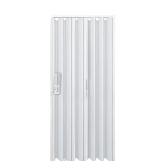 Porta Sanfonada De PVC Branco Fortlev 90cm - Imagem principal - 75e65ced-3c0f-4547-b22e-b300e80b2253