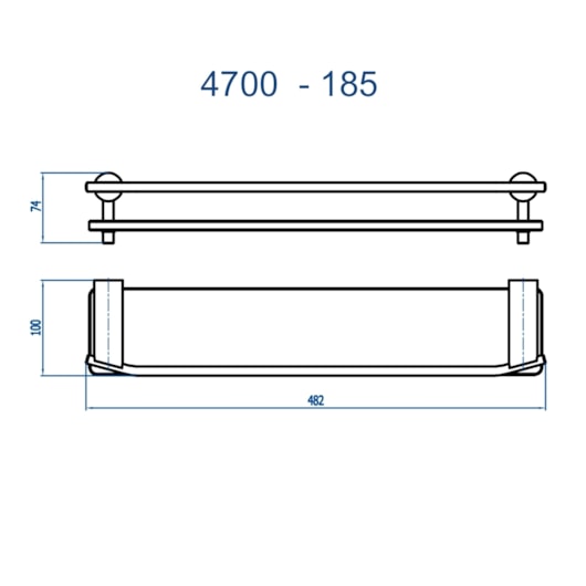 Porta Shampoo 4700 475mm Lunna 185 Doro Vecchio Fani - Imagem principal - c971b20a-f03c-463f-a7e0-46c8d9fd4182