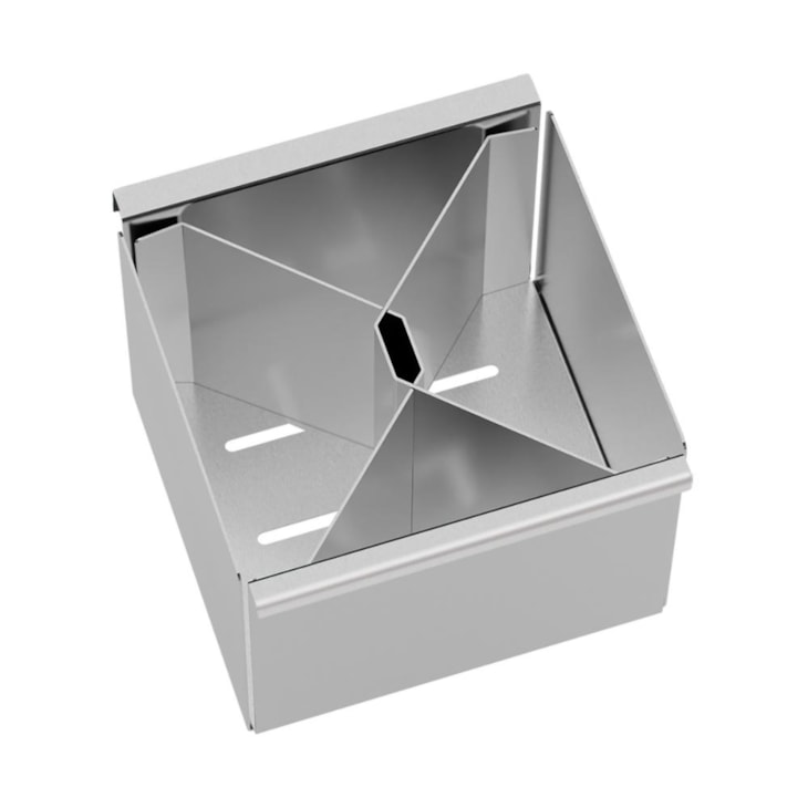 Porta Talheres Em Aço Inox Acetinado Para Canal Organizador Tramontina